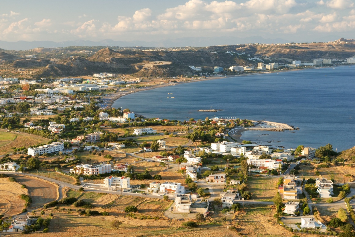 'Aerial view at the sea bay' - Rodi